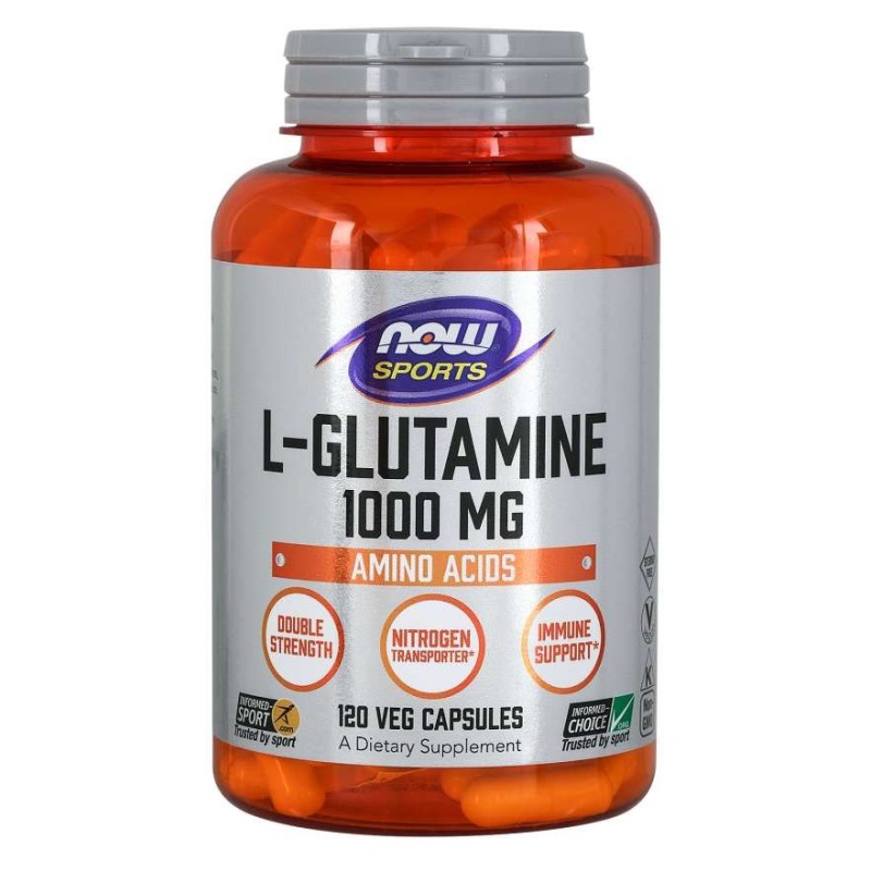 NOW FOODS L-Glutamina (120 kaps.)