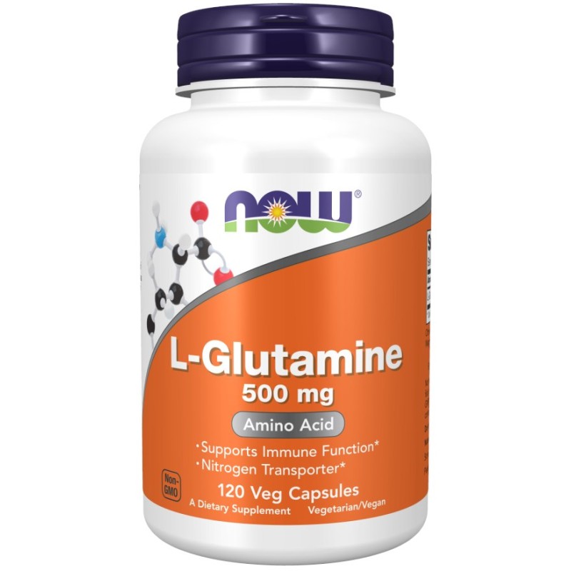NOW FOODS L-Glutamine 500 mg (120 kaps.)