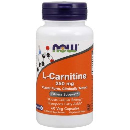 NOW FOODS L-Karnityna Carnipure 250 mg (60 kaps.)