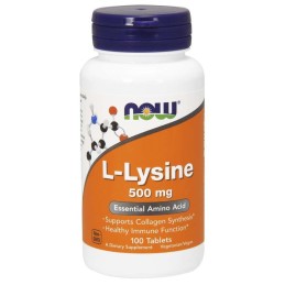 NOW FOODS L-Lizyna 500 mg (100 tabl.)
