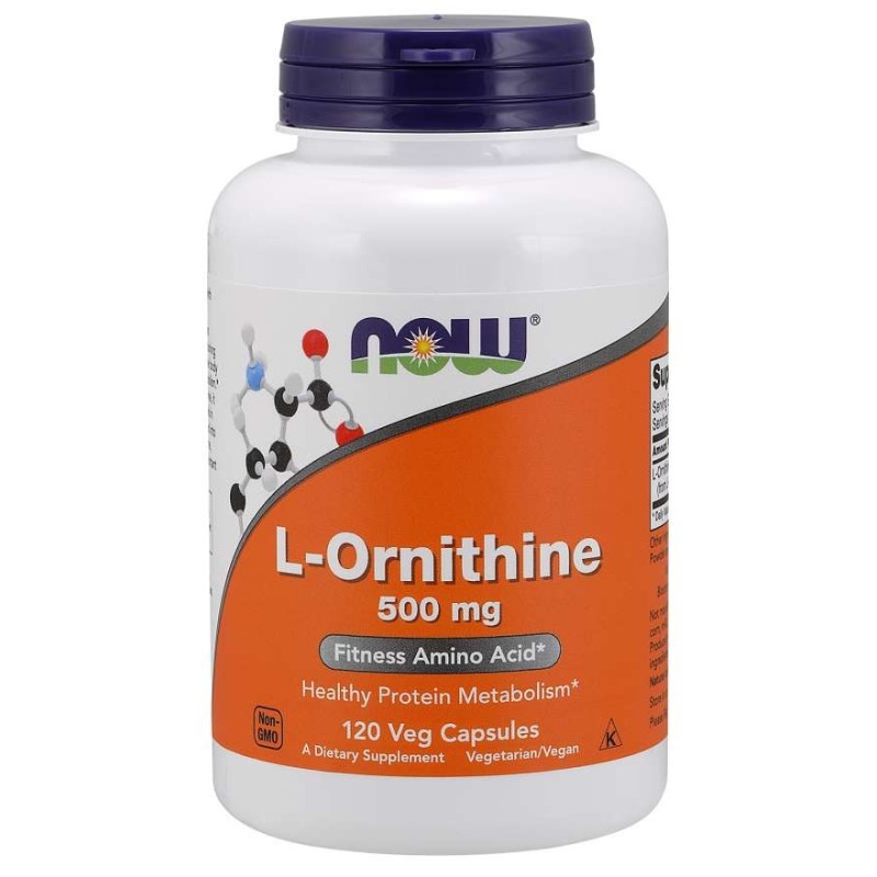 NOW FOODS L-Ornithine 500 mg (120 kaps.)
