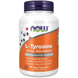 NOW FOODS L-Tyrosine 750 mg (90 kaps.)