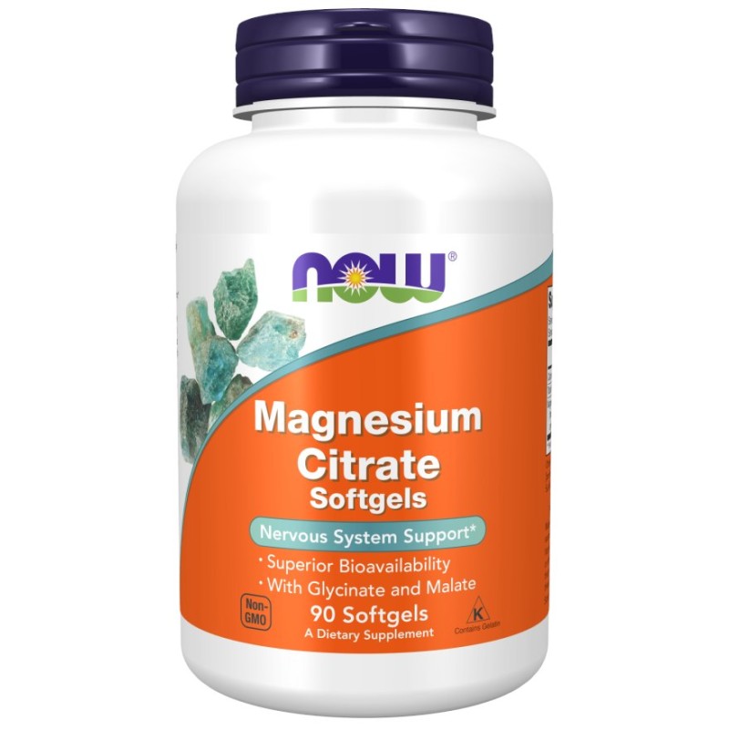 NOW FOODS Magnesium Citrate (90 kaps.)
