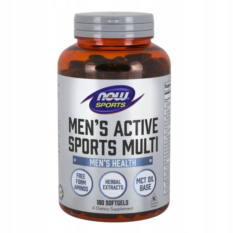 NOW FOODS Men's Active Sports Multi (180 kaps.)