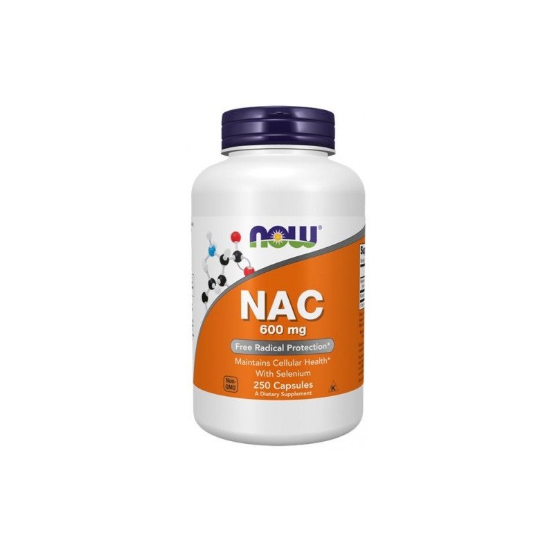 NOW FOODS NAC - N-Acetylo-L-Cysteina 600 mg (250 kaps.)