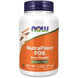 NOW FOODS NutraFlora® FOS - Fruktooligosacharydy w proszku (113 g)