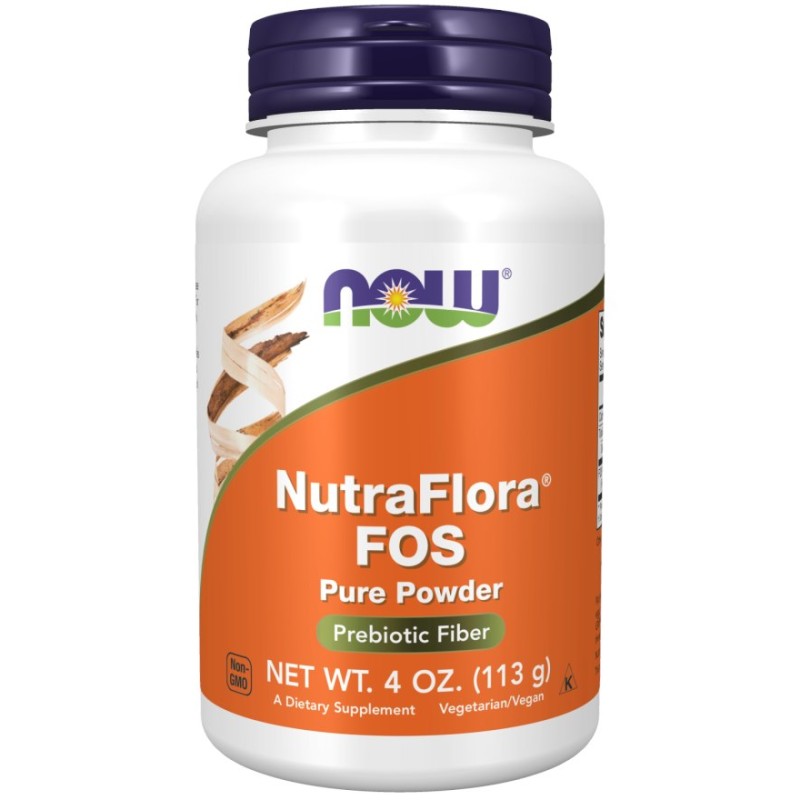 NOW FOODS NutraFlora® FOS - Fruktooligosacharydy w proszku (113 g)