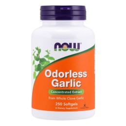 NOW FOODS Odorless Garlic - Czosnek Bezzapachowy (250 kaps.)