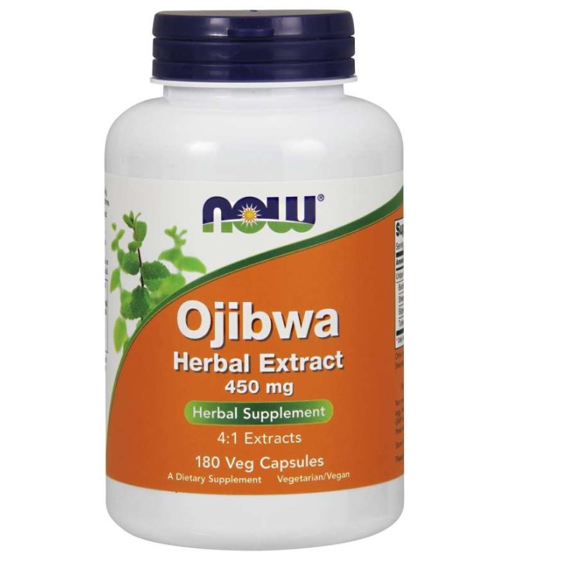 NOW FOODS Ojibwa 450 mg ekstrakt 4:1 (180 kaps.)