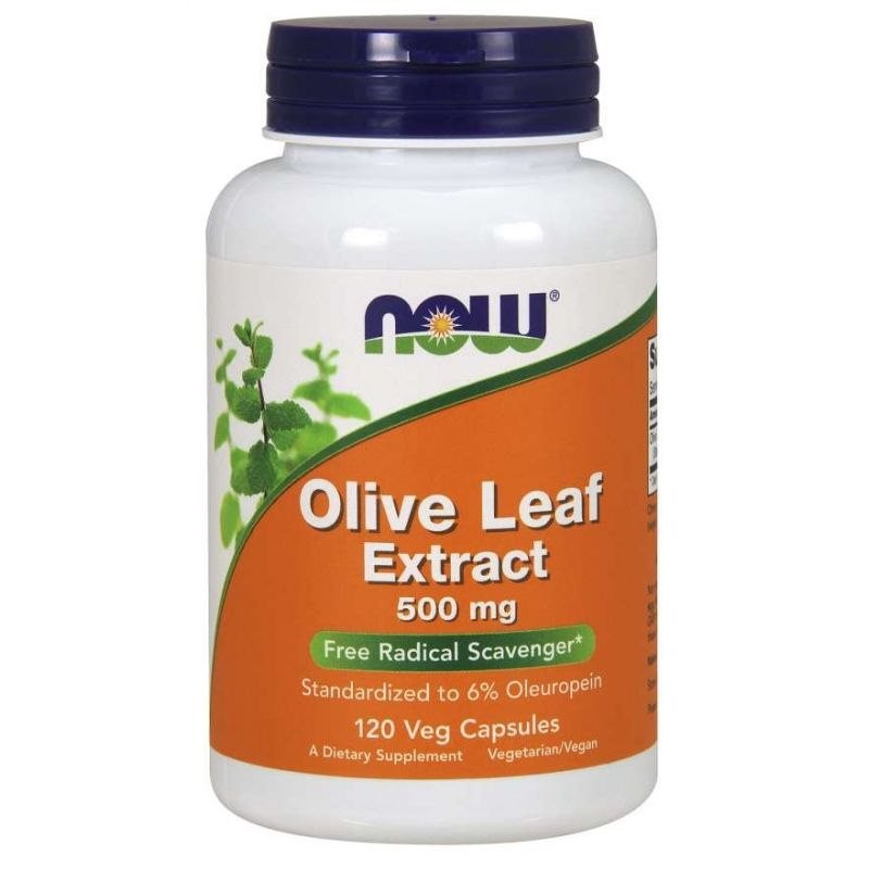 NOW FOODS Olive Leaf extract - standaryzowany Liść Oliwny 500 mg (120 kaps.)