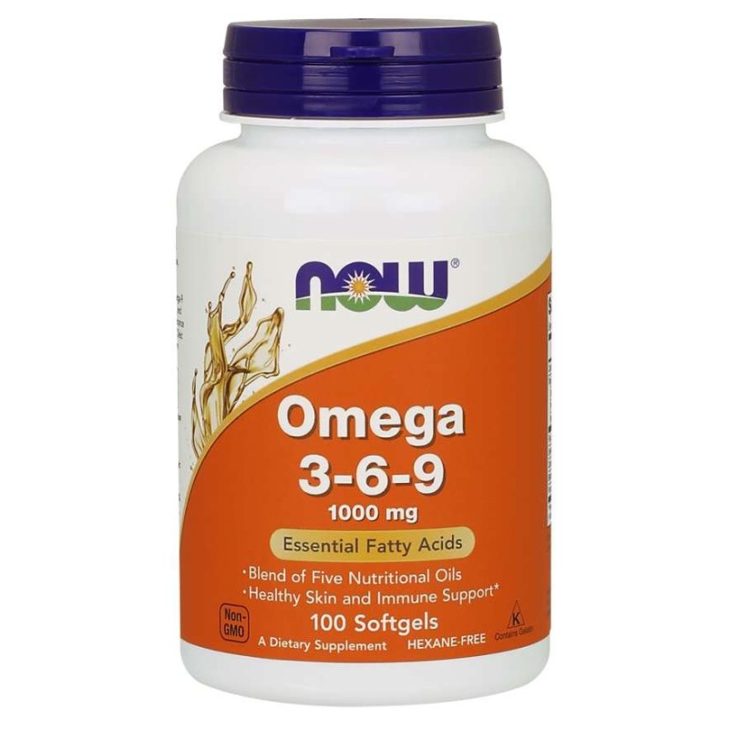 NOW FOODS Omega 3-6-9 (100 kaps.)