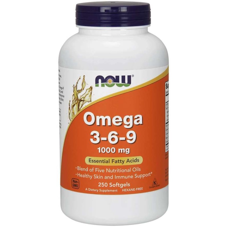 NOW FOODS Omega 3-6-9 (250 kaps.)