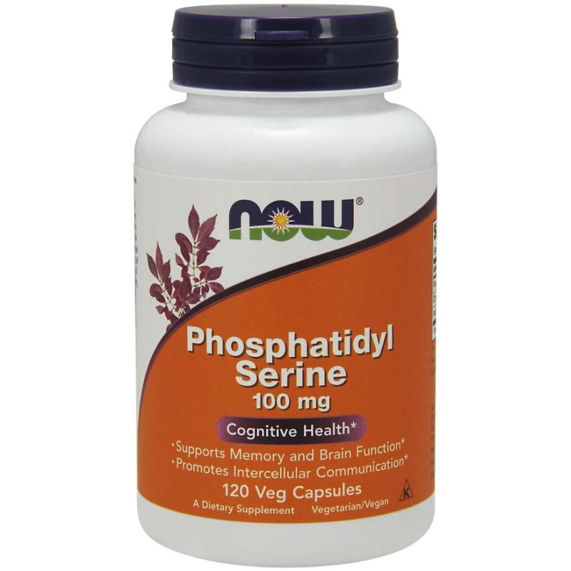 NOW FOODS Phosphatidyl Serine - Fosfatydyloseryna 100 mg (120 kaps.)