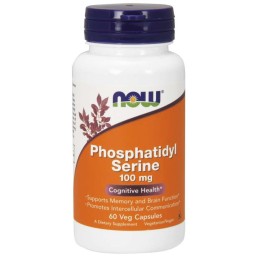 NOW FOODS Phosphatidyl Serine - Fosfatydyloseryna 100 mg (60 kaps.)