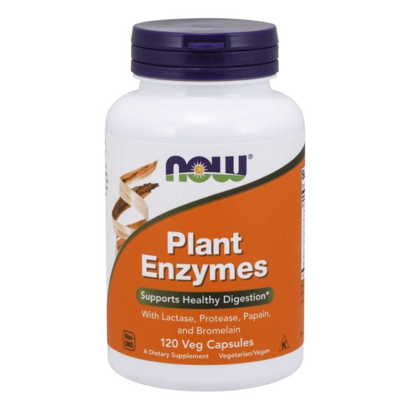 NOW FOODS Plant Enzymes - Enzymy roślinne (120 kaps.)