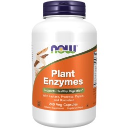 NOW FOODS Plant Enzymes - Enzymy roślinne (240 kaps.)