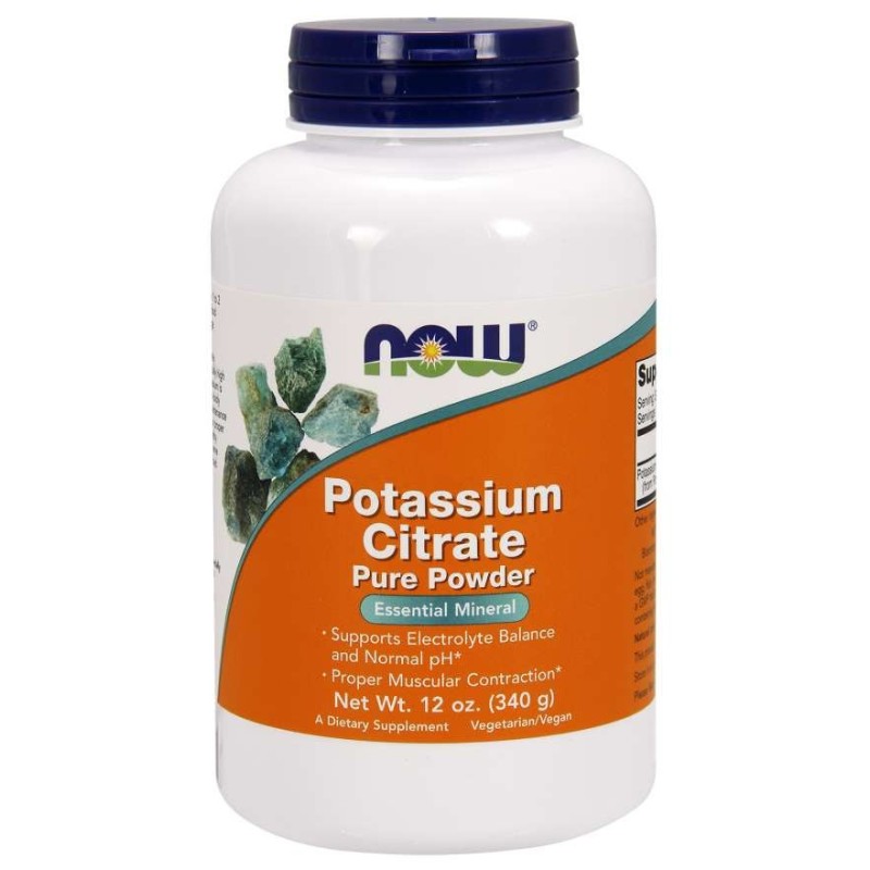 NOW FOODS Potassium Citrate - Cytrynian Potasu (340 g)
