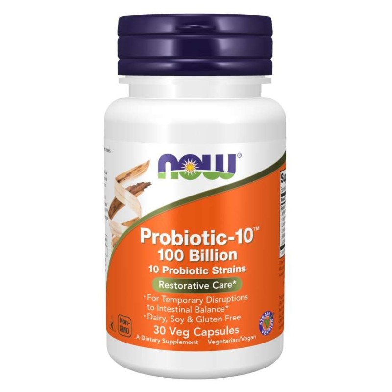 NOW FOODS Probiotic-10 - 100 Bilion (30 kaps.)