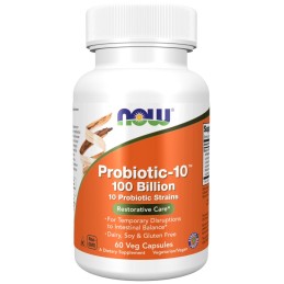 NOW FOODS Probiotic-10 - 100 Bilion (60 kaps.)