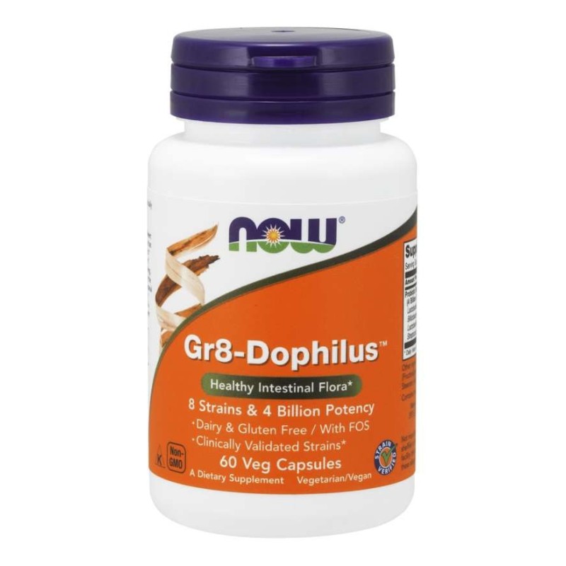 NOW FOODS Probiotyk Gr8-Dophilus (60 kaps.)