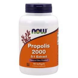 NOW FOODS Propolis 2000 - ekstrakt 5:1 (90 kaps.)