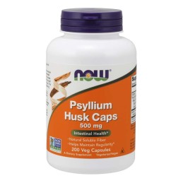 NOW FOODS Psyllium Husk Caps - Babka Płesznik 500 mg (200 kaps.)