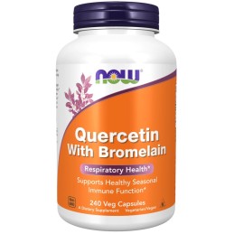 NOW FOODS Quercetin With Bromelain (240 kaps.)