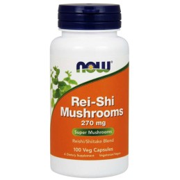 NOW FOODS Rei-Shi Mushrooms - Reishi i Shiitake 270 mg (100 kaps.)