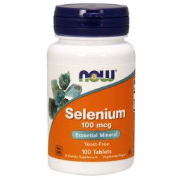 NOW FOODS Selenium - Selen 100 mcg (100 tabl.)