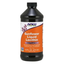 NOW FOODS Sunflower Liquid Lecithin (473 ml)