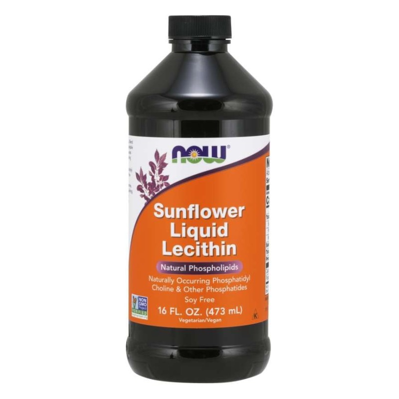 NOW FOODS Sunflower Liquid Lecithin (473 ml)