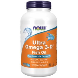 NOW FOODS Ultra Omega 3-D (180 kaps.)