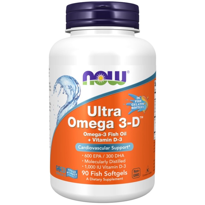 NOW FOODS Ultra Omega 3-D (90 kaps.)