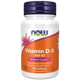 NOW FOODS Vitamin D-3 (180 kaps.)