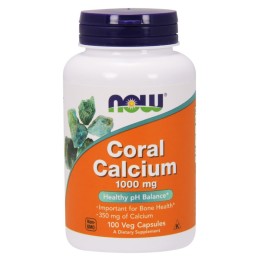 NOW FOODS Wapno Koralowe (Coral Calcium) - Wapno z Koralowca 1000 mg (100 kaps.)