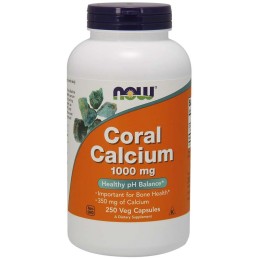 NOW FOODS Wapno Koralowe (Coral Calcium) - Wapno z Koralowca 1000 mg (250 kaps.)