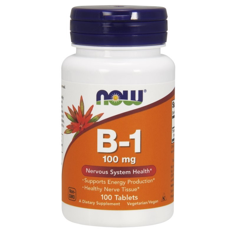 NOW FOODS Witamina B1 Tiamina (100 tabl.)