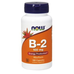 NOW FOODS Witamina B2 - Ryboflawina 100 mg (100 kaps.)