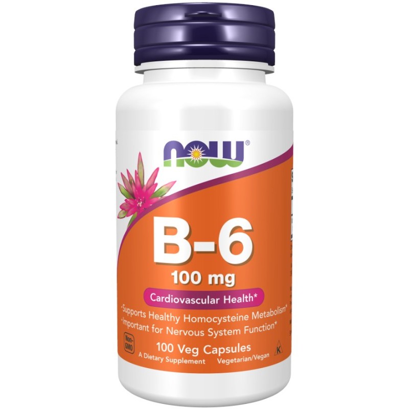 NOW FOODS Witamina B6 (100 kaps.)