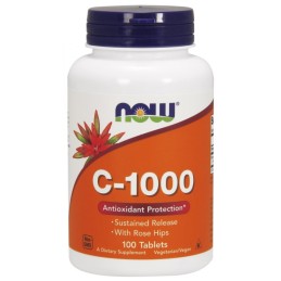 NOW FOODS Witamina C 1000 mg o przedłużonym uwalnianiu (100 tabl.)