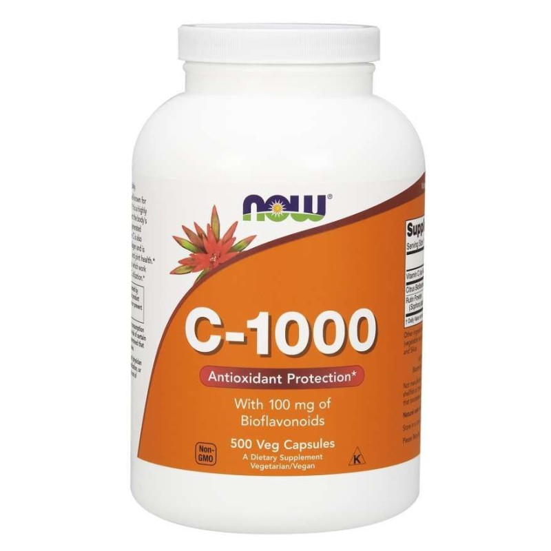 NOW FOODS Witamina C 1000 mg z bioflawonoidami (500 kaps.)