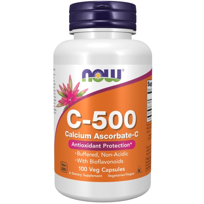 NOW FOODS Witamina C 500 mg Buforowana (250 kaps.)