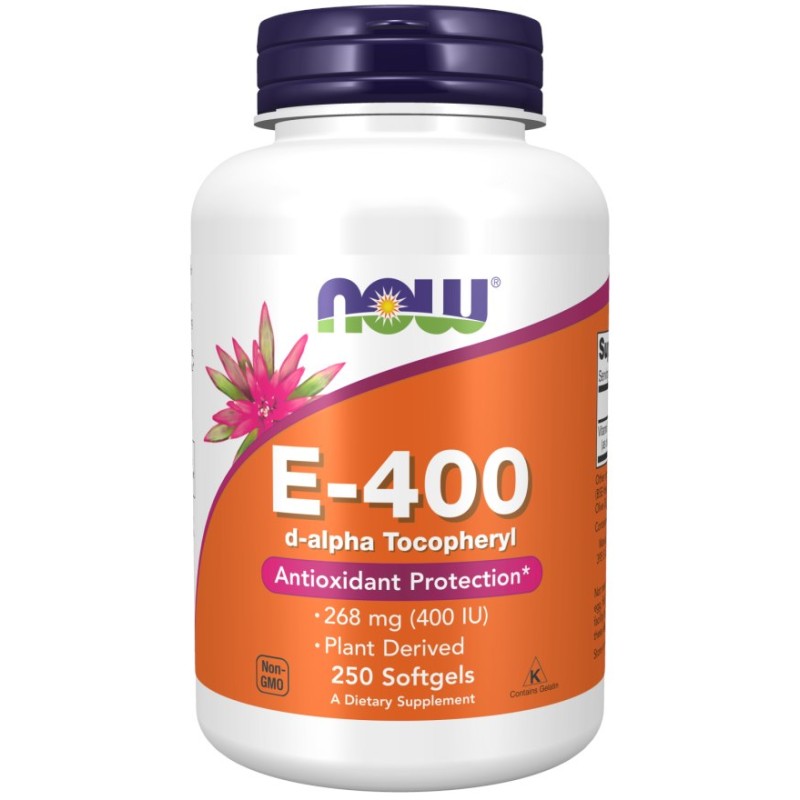 NOW FOODS Witamina E 400 IU - 268 mg (250 kaps.)