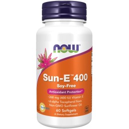 NOW FOODS Witamina E Sun-E 400 IU (60 kaps.)