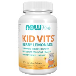 NOW FOODS Witaminy i minerały dla dzieci Kid Vits - Berry Lemonade (120 tabl.)