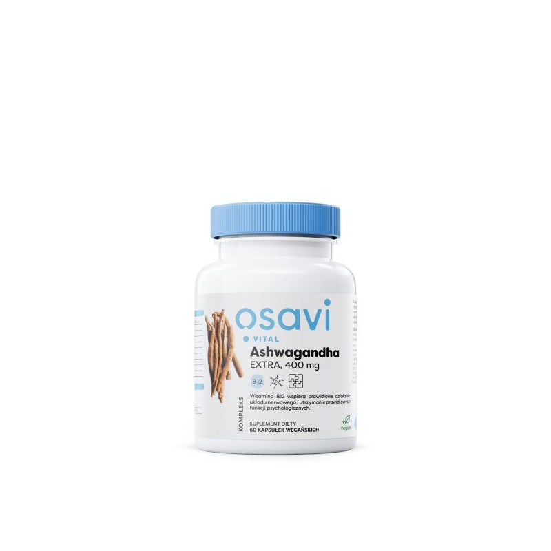 OSAVI Ashwagandha EXTRA 400 mg z wit. B12 (60 kaps.)