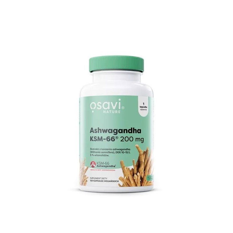 OSAVI Ashwagandha KSM-66® 200 mg (120 kaps.)