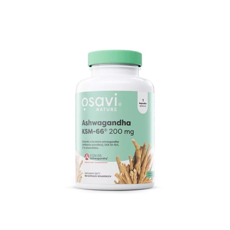 OSAVI Ashwagandha KSM-66® 200 mg (180 kaps.)