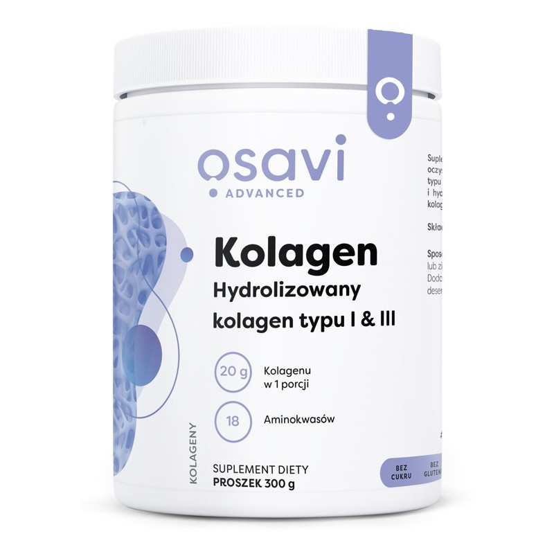 OSAVI Kolagen Hydrolizowany typu I & III (300 g)