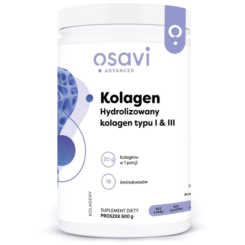 OSAVI Kolagen Hydrolizowany typu I & III (600 g)
